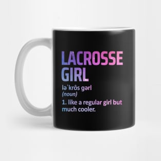 lacrosse girl Mug